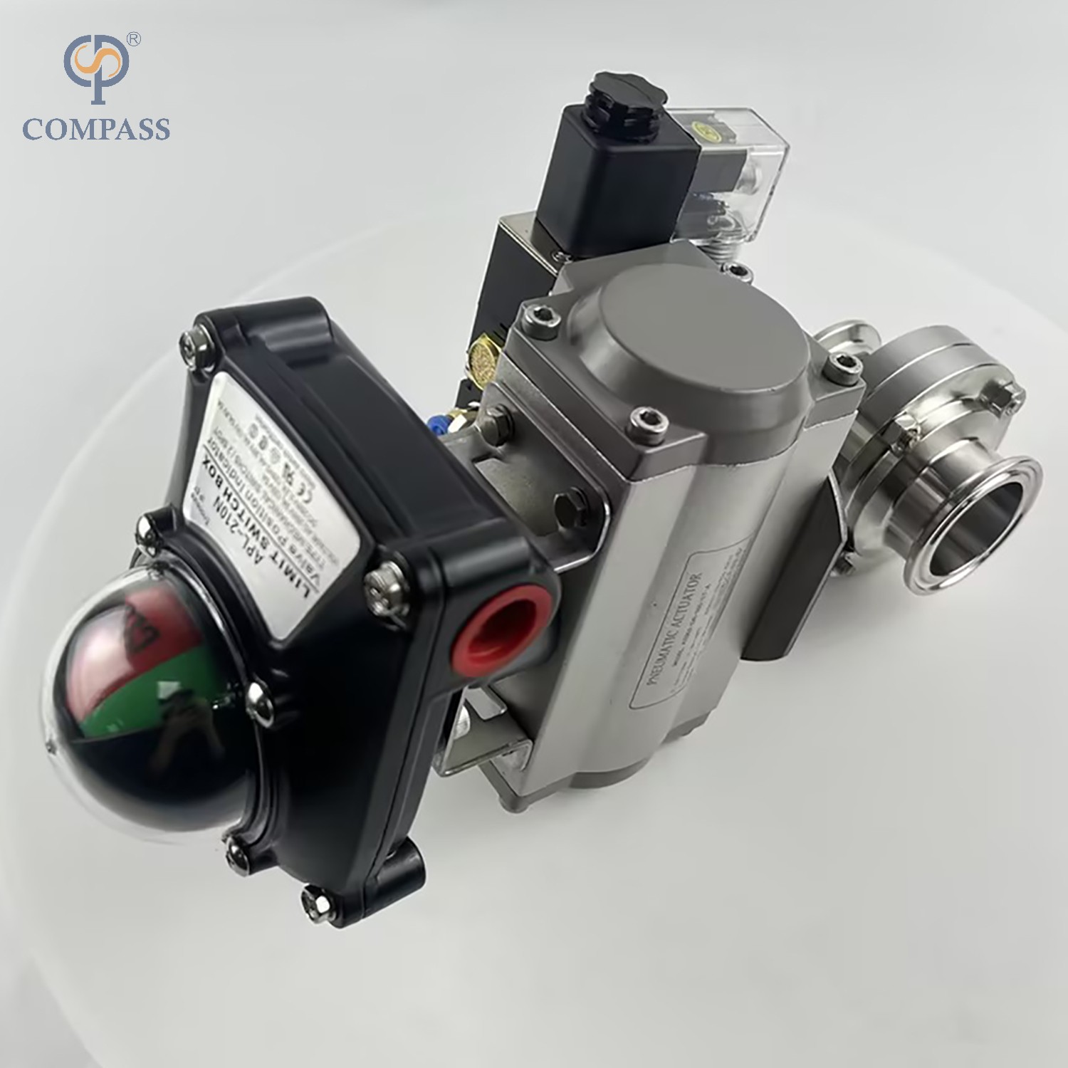 КЛАПАН-БАБОЧКА ПИЩЕВОГО КЛАПАНА DIN SS304 ПНЕВМАТИЧЕСКАЯ СВАРКА