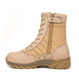 Botas militares de desierto de cuero de fuerzas especiales baratas de alta calidad 7255