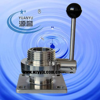 Sanitary Flange butterfly valve for brewery