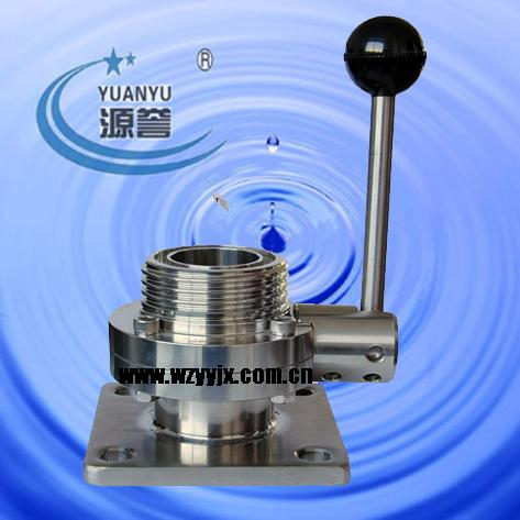 Sanitary Flange butterfly valve for brewery