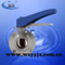Triclamp Butterfly Valve Center Suck Bolt Type