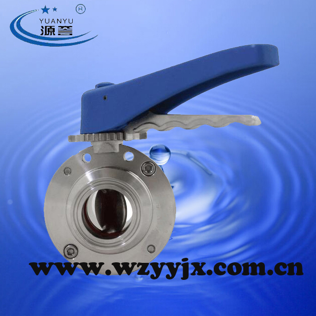 Triclamp Butterfly Valve Center Suck Bolt Type