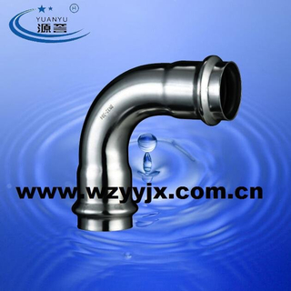 Stainless Steel Press Pipe Fitting Elbow 90 Degree