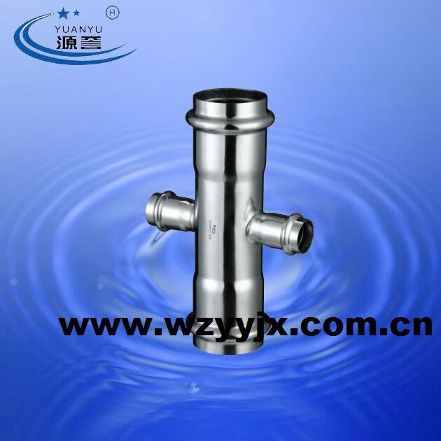 Stainless Steel Compression Fittings Reducing Cross