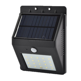 20 SMD LED Solar Sensor Light can be mounted on the wall for outdoors