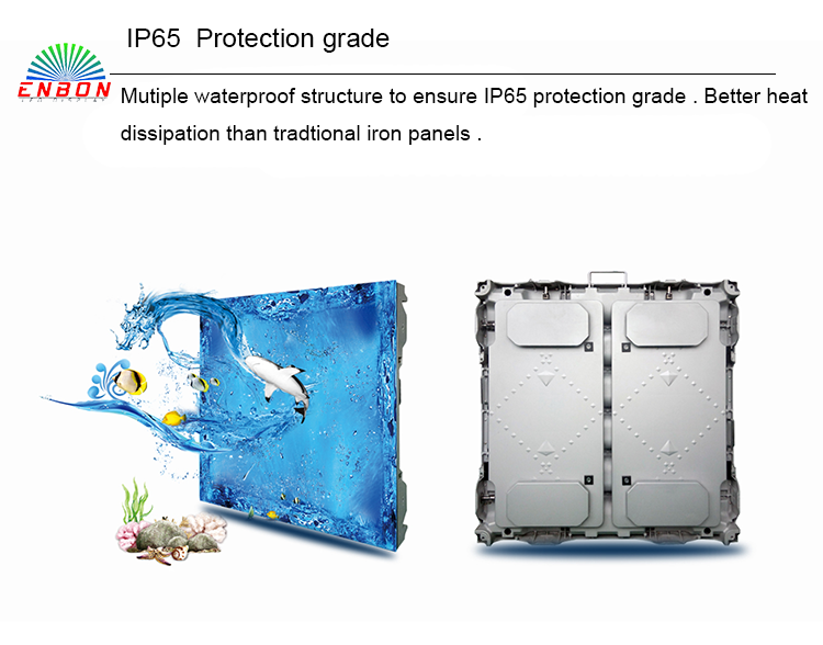 P10户外LED显示屏，用于固定安装4