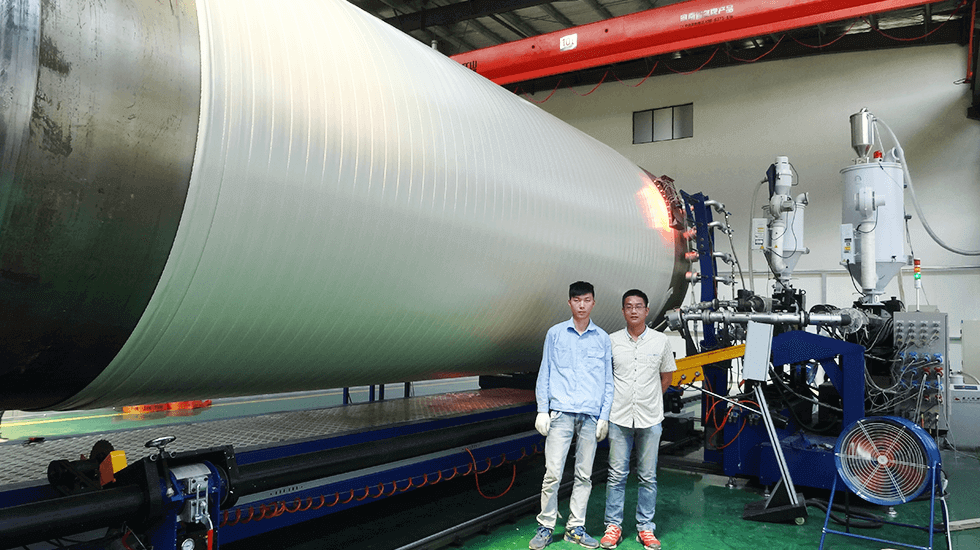 HDPE / PP M&aacute;quina espiral del tanque de enrollamiento