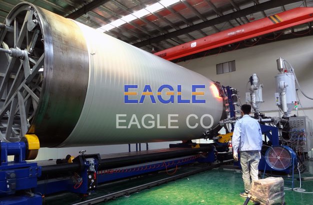 HDPE / PP M&aacute;quina espiral del tanque de enrollamiento