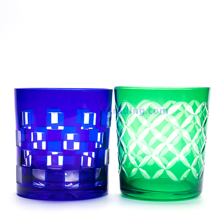 popular 30oz green empty glass candle holder