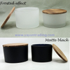  black matte candle glass containers votive candle jars with slate lids