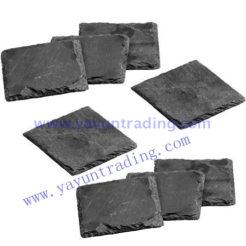 rectangular tableware 100% natural slate coaster