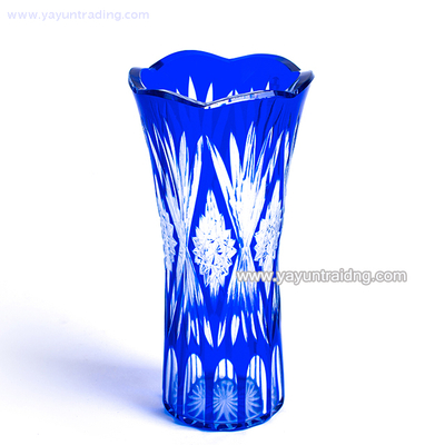 handmade best sell cobalt blue artificial glass vase