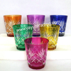 pine apple embossed glass candle holder