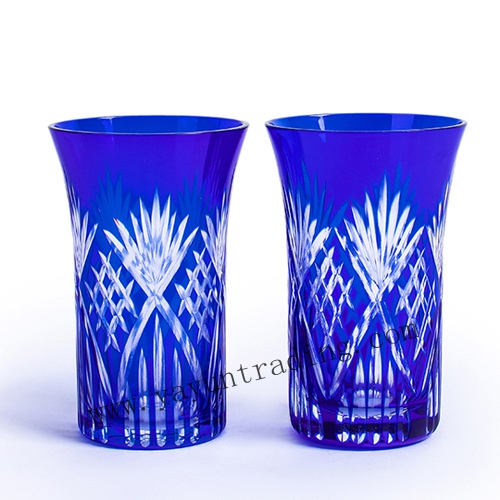 hand cut Japanese shot wine glass tumbler