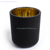 Classical Matte Black Glass Candle Holder with Gift Box Packing