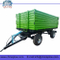 Two axle dump trailer for tractor