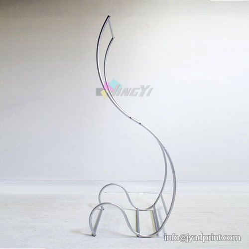 Cobra Shaped Display Banner Stretch Tension Fabric Ez Tube Display Singular Banner Stand 