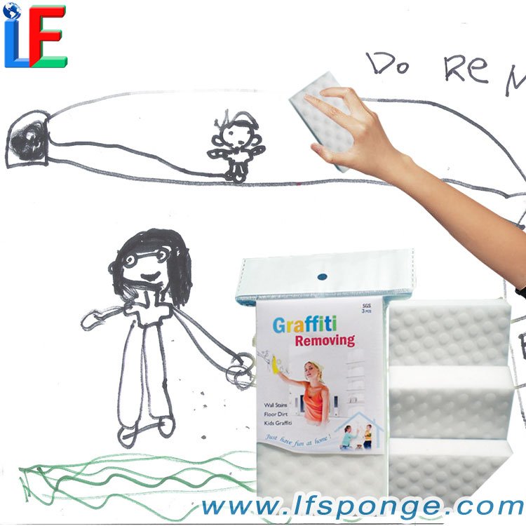 graffiti removing- clean dirt, crayon off of a huge variety of the surfaces in your home magic eraser for wall marks