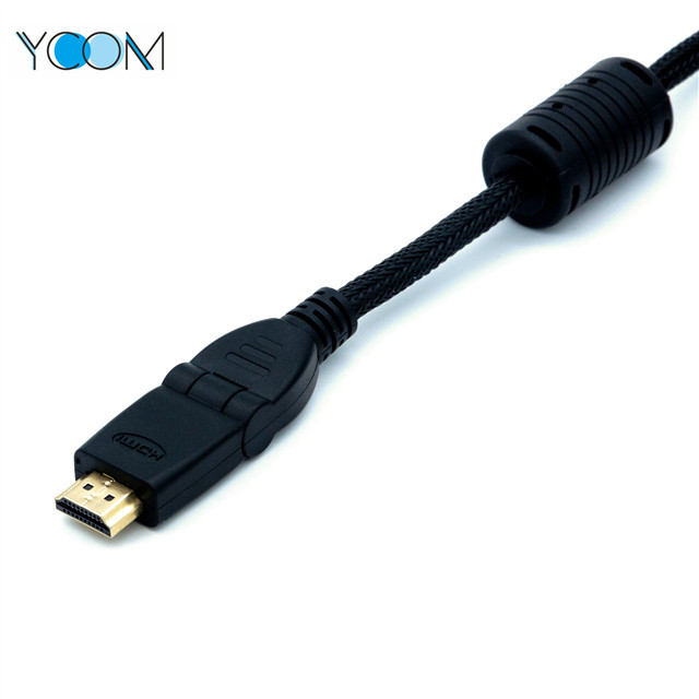  1080P 4K 3D 1.4V Rotary HDMI Cable