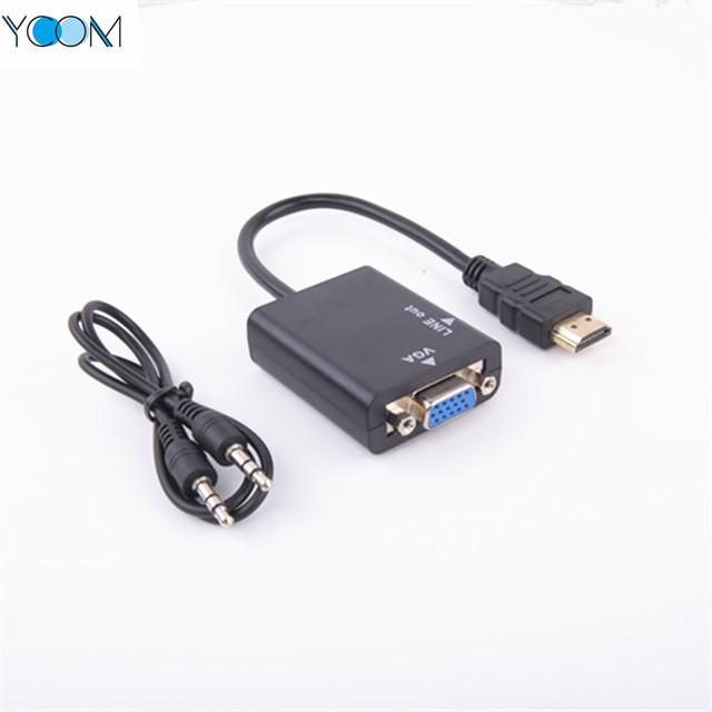 Cable hembra HDMI a VGA con línea de audio