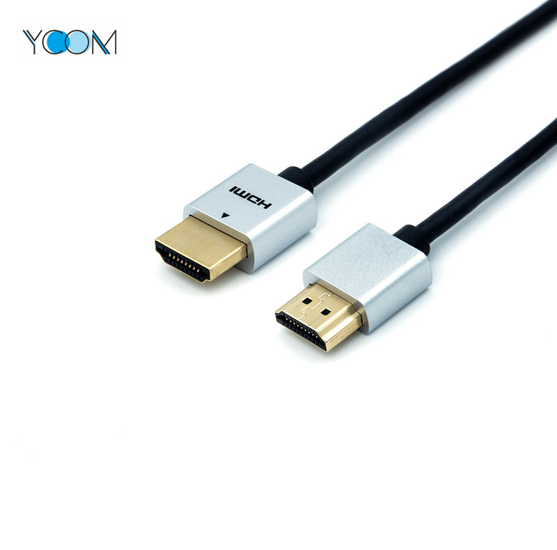 Cable HDMI delgado de 1080P sobre soporte Ethernet 3D