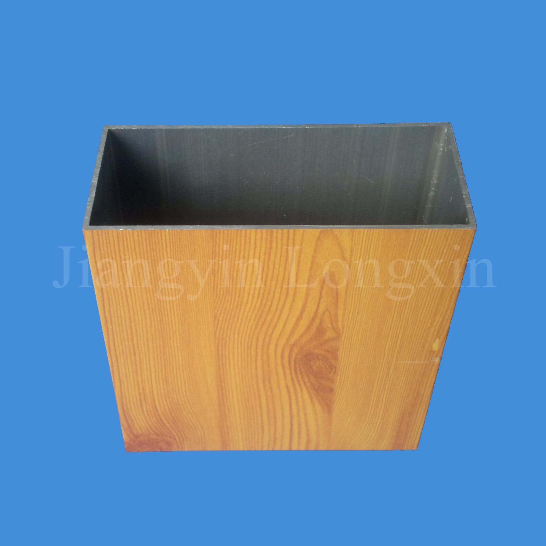 Wooden Transfer Print Aluminium Square Tube