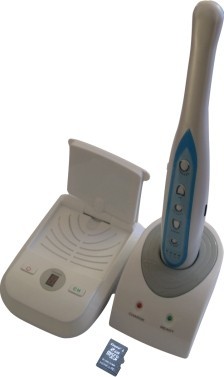 无线/无线牙科口腔内置摄像头，带迷你SD记忆卡（VGA和视频）输出