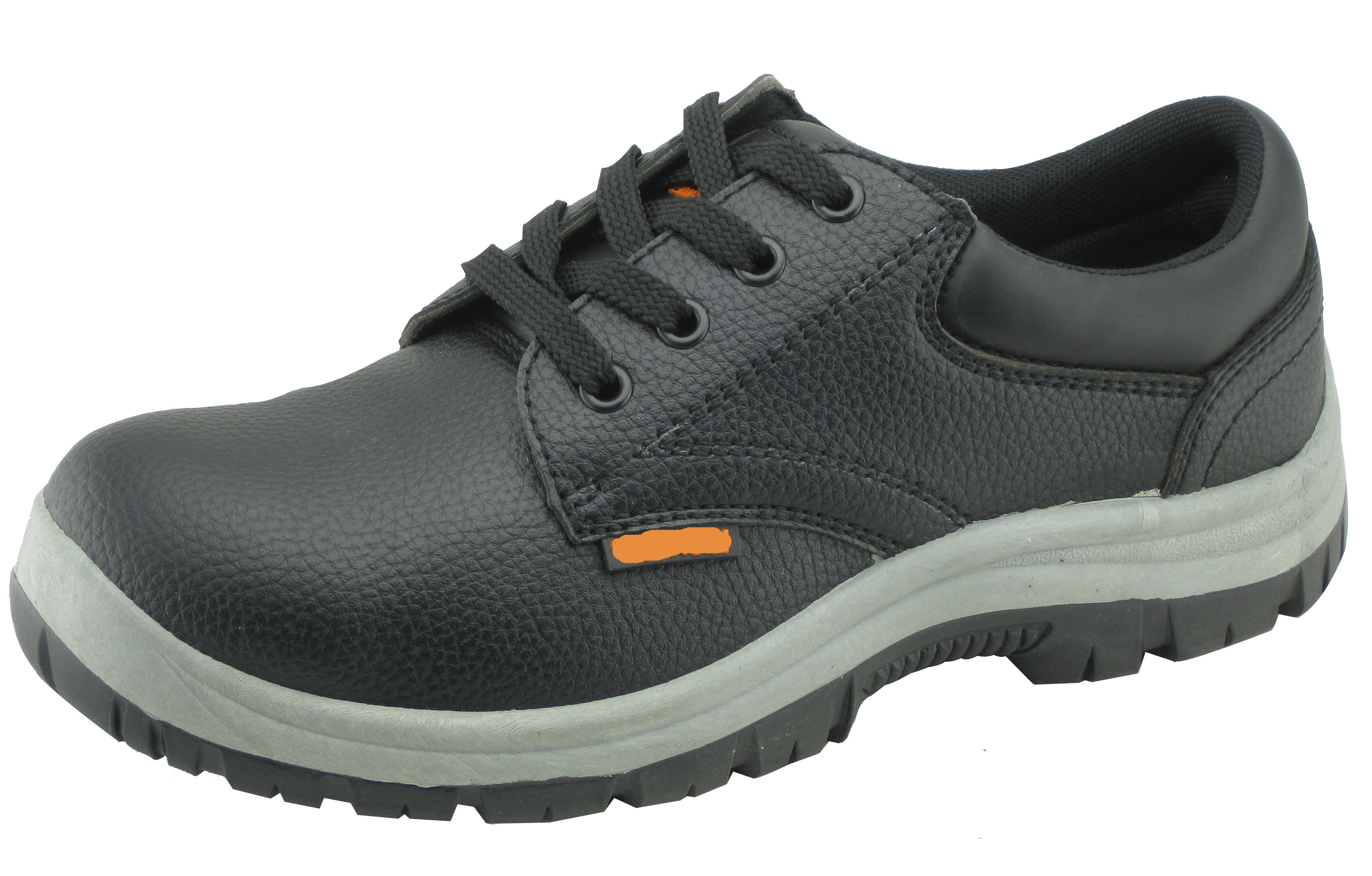 Low cut embossed PU artificial leather industrial safety shoes