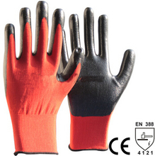 nitrile coated personalized safety glove