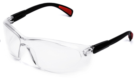 White PC lens nylon frame work safety glasses