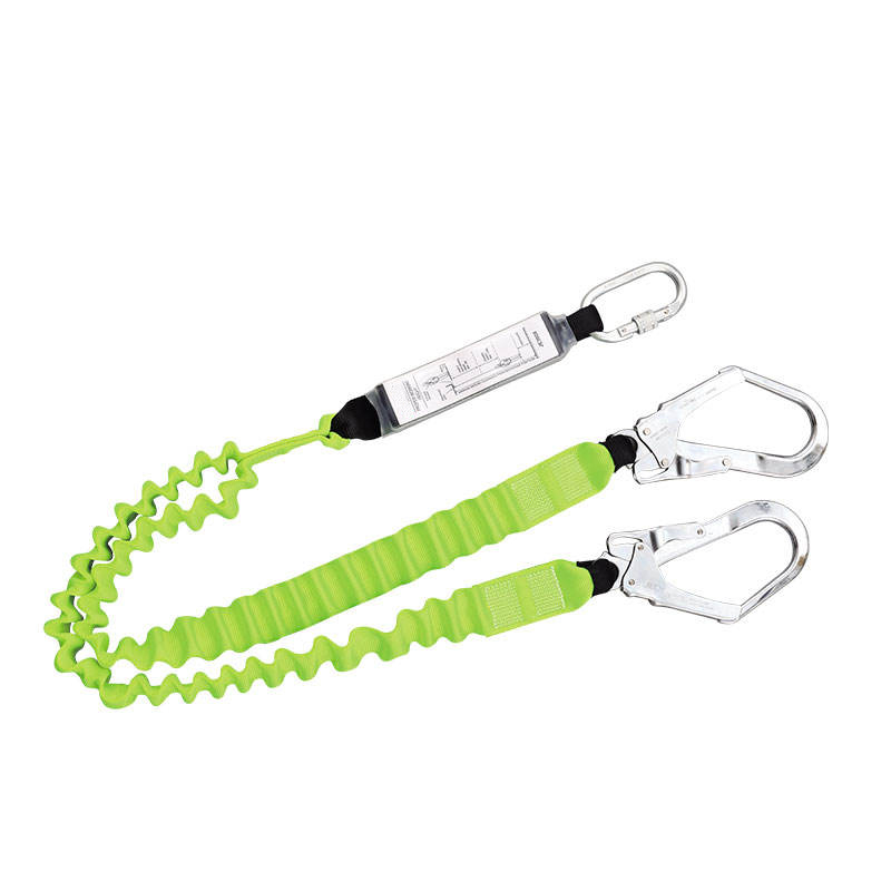 CE EN355 Fall Protection Energy Absorber Safety Lanyard with Custom Logo
