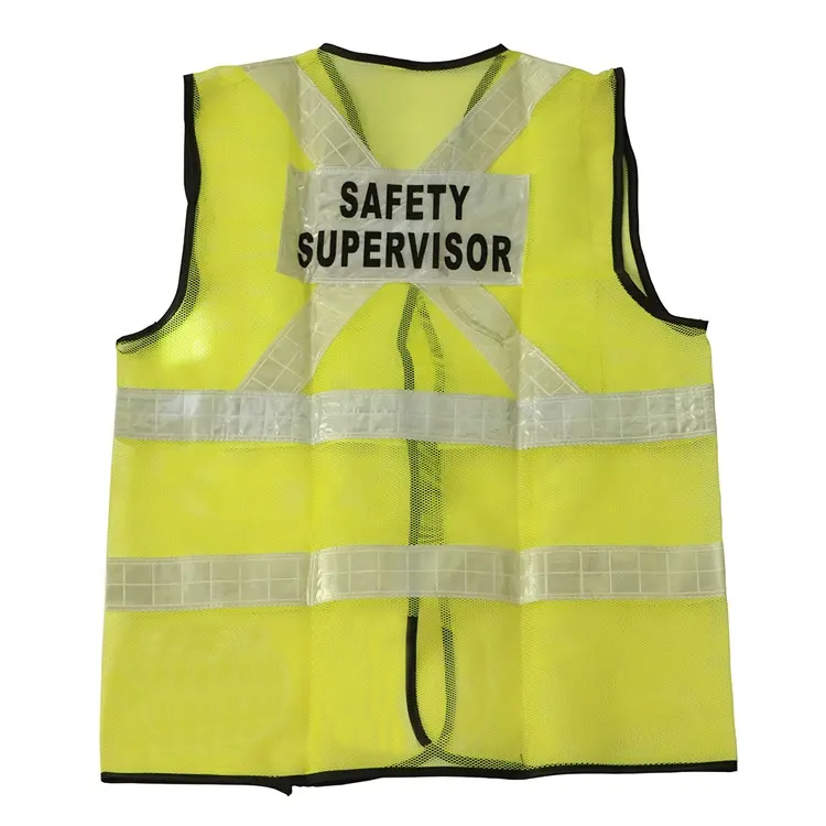 Hi-vis PVC Reflective Safety Supervisor Vest