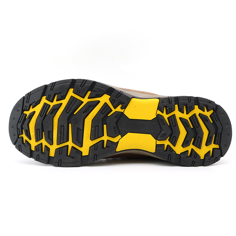 Anti-slip Steel Toe Hiking Safety Shoes Suede Leather