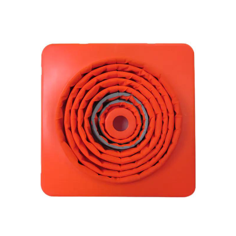 70cm PP Base Oxford Fabric Hi-vis Reflective Folded Traffic Cone