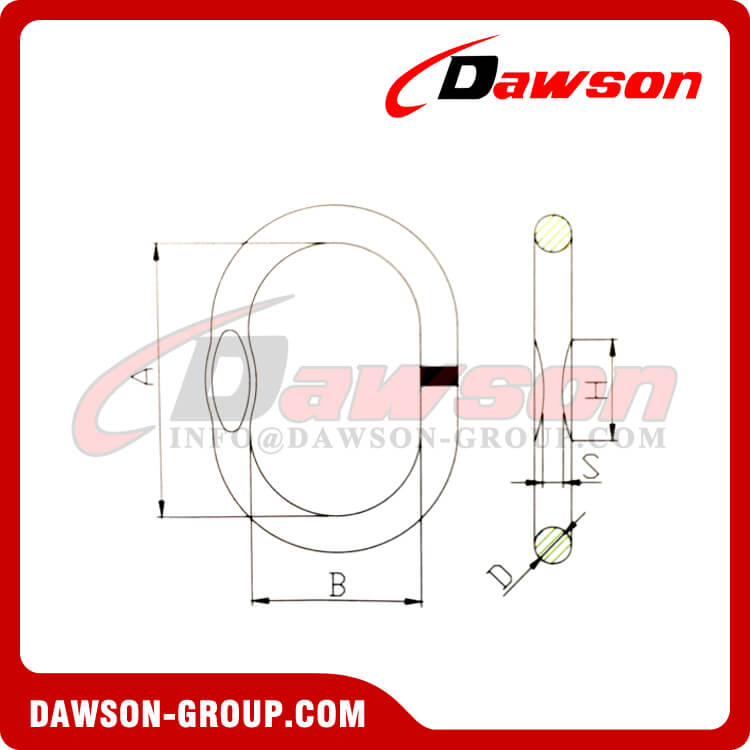 DS033 A-343 G80 Link mestre tipo europeu - Dawson Group Ltd. - Fabricante, f&aacute;brica na China