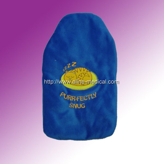 Rubber Hot Water Bottles W/Cloth Cover