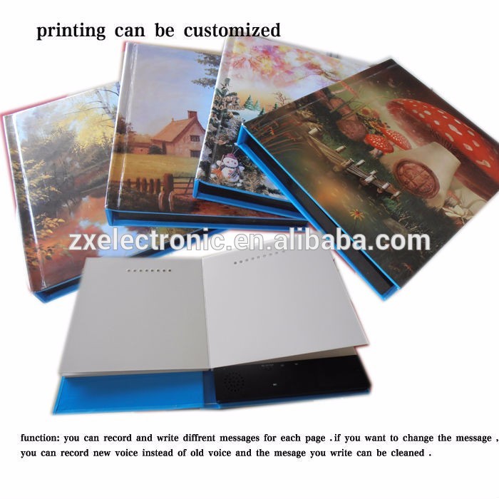 Customized Design Easy English Short Stories Book With Message Recording