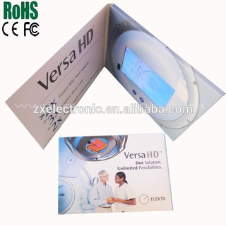 2.4/4.3/5/7inch tft lcd video player brochure/video greeting card