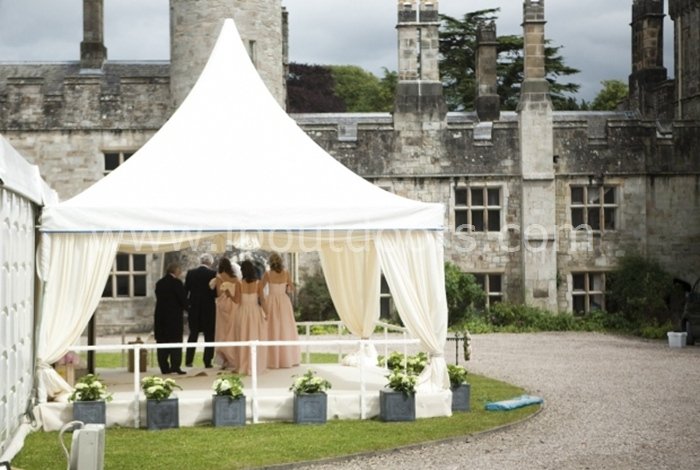 Роскошный шатер для мероприятий в стиле пагоды, небольшой открытый свадебный шатер с высоким пиком