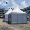 20 человек палатка 5mX5m ABS стекло сплошная стена пагода палатка для мероприятий