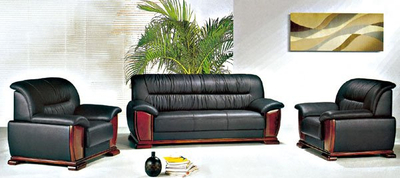 Sofa en cuir synthétique (OF-04)