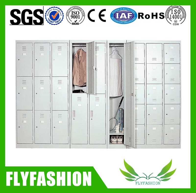 Multifunctional Stainless steel company staff storage cabinets wardrobe(ST-04)