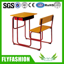 Solo vector de madera combinado y silla (SF-90S) de la escuela