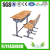 Classroom Furniture Wooden Double Student Chair and Desk(SF-22D)