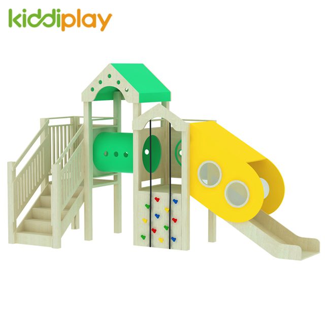 非标定做木质组合滑梯幼儿园儿童攀爬多功能木制爬滑设备