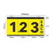 Double Sided Yellow Sprial Sign Board Kit W615mmXH310mm