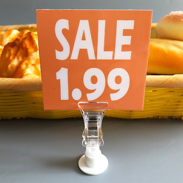 Adhesive Clip On Sign Holder PS04