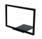 11x7 Plastic Sign Holder W/Sholvel Base countertop retail displays PF117B