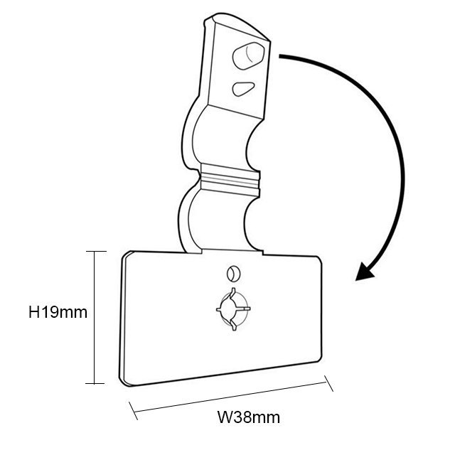 Self-Piercing Wire Flush Sign Holder SG-C30