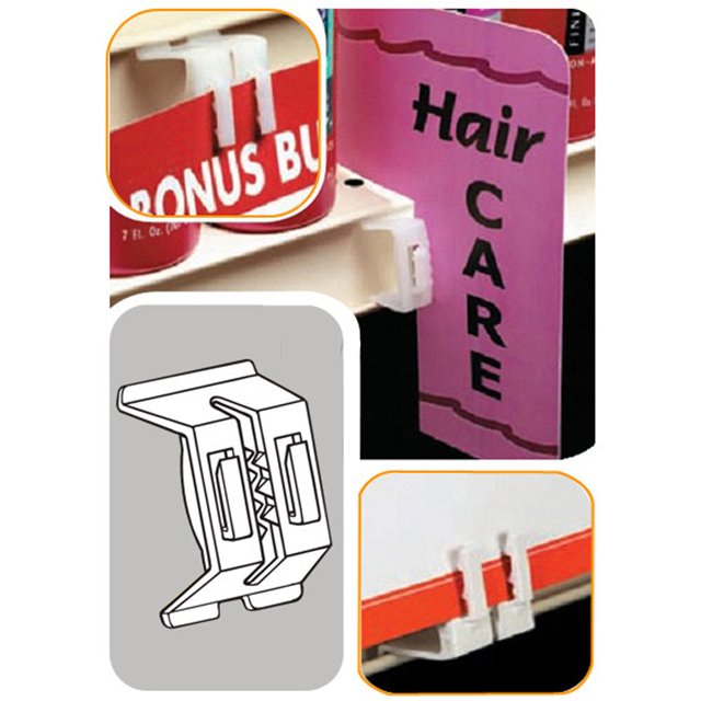3-Way Shelf Channel Sign Clip SG-C22